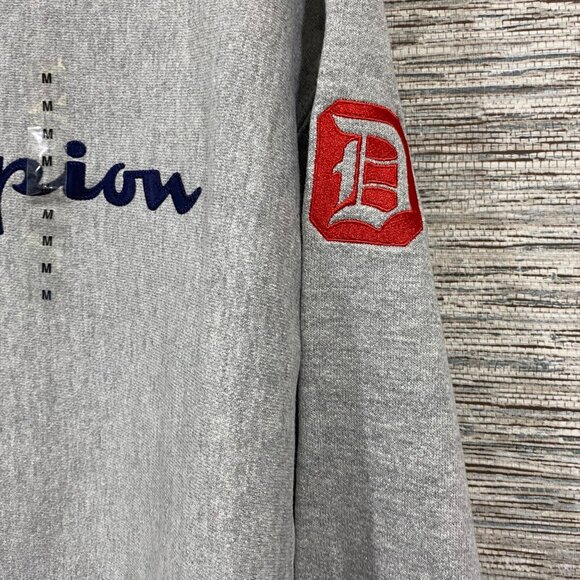 Champion 100 Year Anniversary Gray Crewneck Sweatshirt Medium NWT - Picture 3 of 6